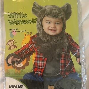 Spirit Wittle Werewolf Infant Costume - Gray and Red